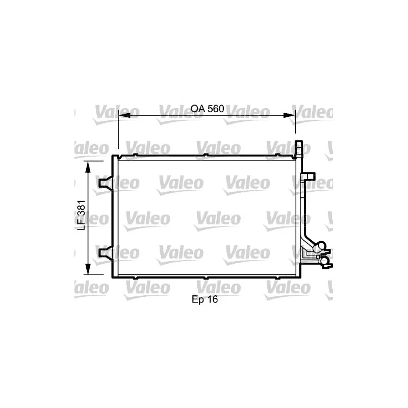 Condenseur, climatisation VALEO 818194