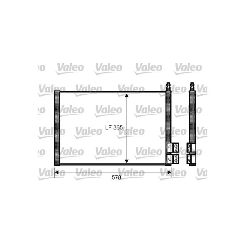 Condenseur, climatisation VALEO 818195