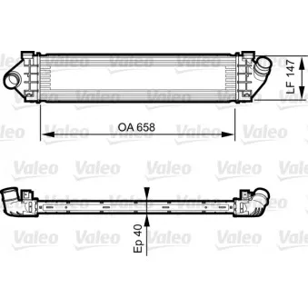 Intercooler, échangeur VALEO 818239