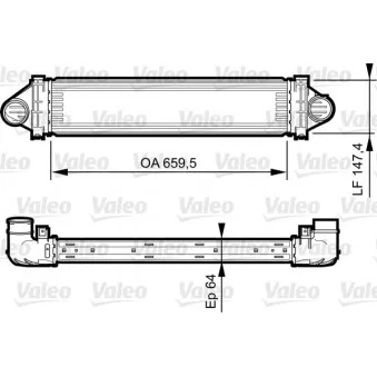 Intercooler, échangeur VALEO 818240