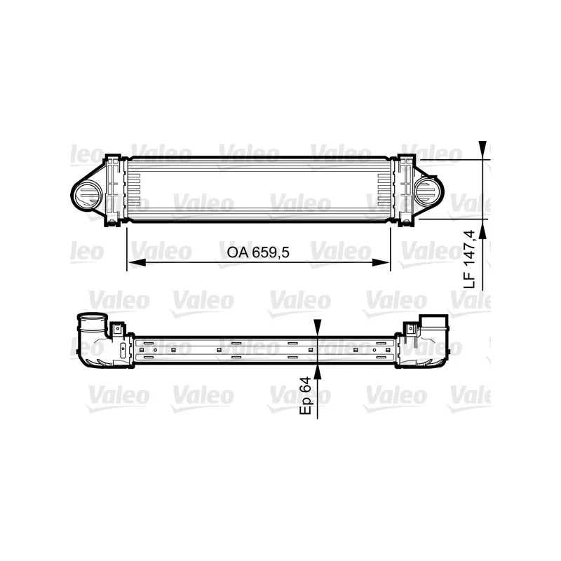 Intercooler, échangeur VALEO 818240