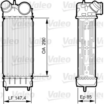 Intercooler, échangeur VALEO 818241