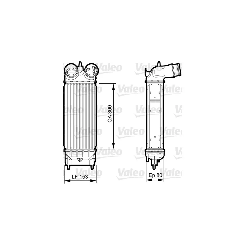 Intercooler, échangeur VALEO 818244