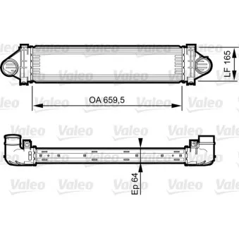 Intercooler, échangeur VALEO 818245