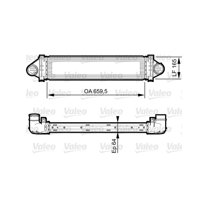 Intercooler, échangeur VALEO 818245
