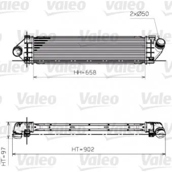 Intercooler, échangeur VALEO 818246