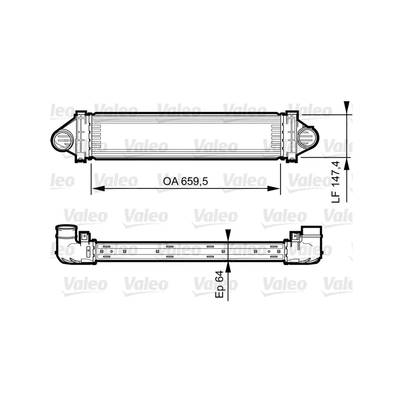 Intercooler, échangeur VALEO 818249