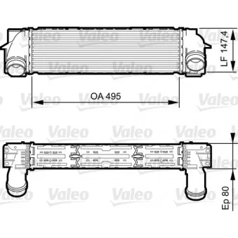 Intercooler, échangeur VALEO 818252