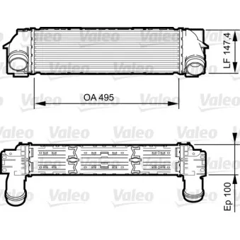 Intercooler, échangeur VALEO 818253