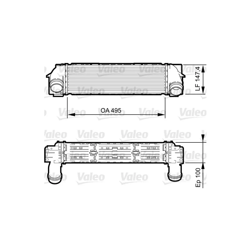 Intercooler, échangeur VALEO 818253