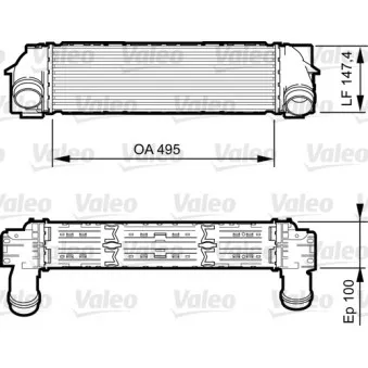 Intercooler, échangeur VALEO 818254