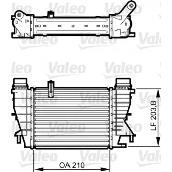 Intercooler, échangeur VALEO 818264