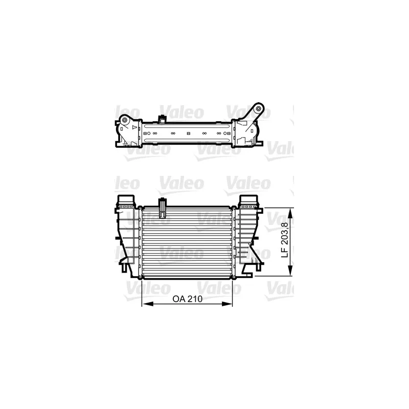 Intercooler, échangeur VALEO 818264