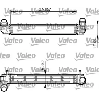 Intercooler, échangeur VALEO 818269