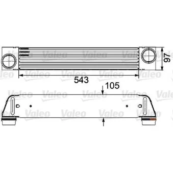 Intercooler, échangeur VALEO 818273