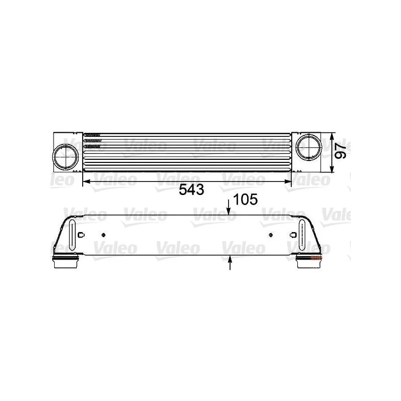 Intercooler, échangeur VALEO 818273