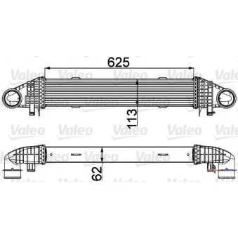 Intercooler, échangeur VALEO 818276