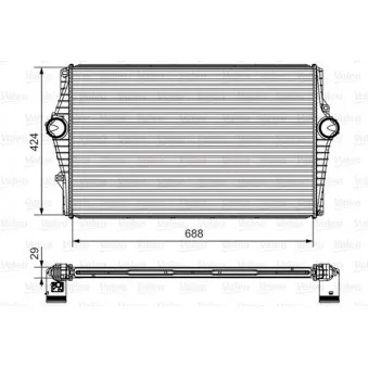 Intercooler, échangeur VALEO 818279
