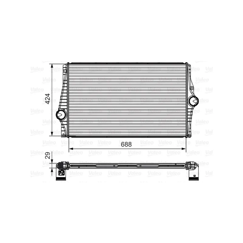 Intercooler, échangeur VALEO 818280