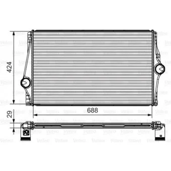 Intercooler, échangeur VALEO 818282