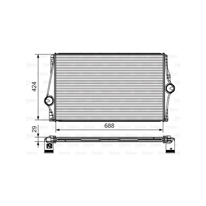 Intercooler, échangeur VALEO 818282