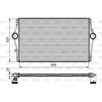Intercooler, échangeur VALEO 818283