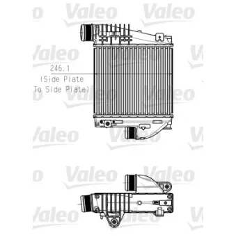 Intercooler, échangeur VALEO 818290