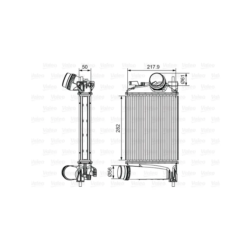 Intercooler, échangeur VALEO 818294