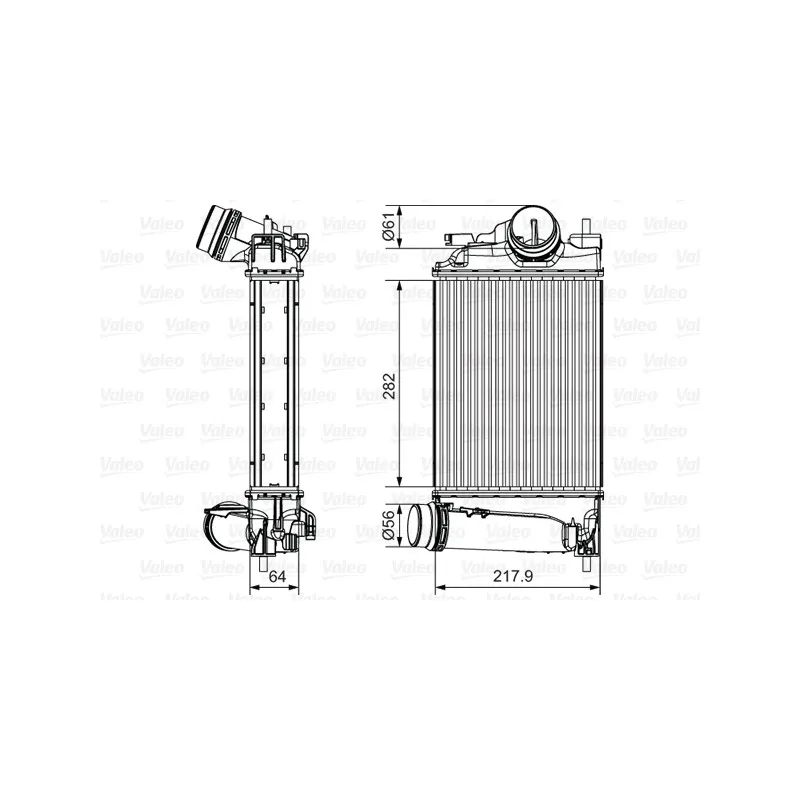 Intercooler, échangeur VALEO 818295