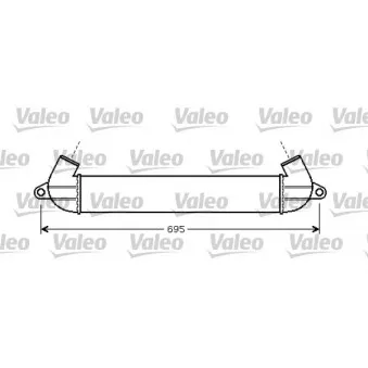 Intercooler, échangeur VALEO 818712