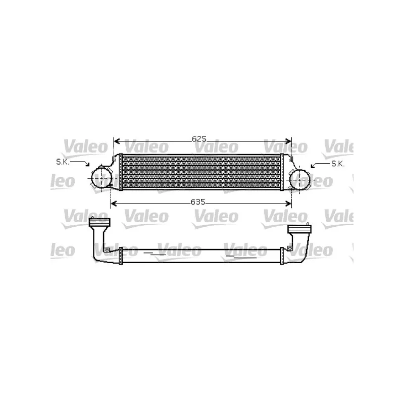 Intercooler, échangeur VALEO 818715