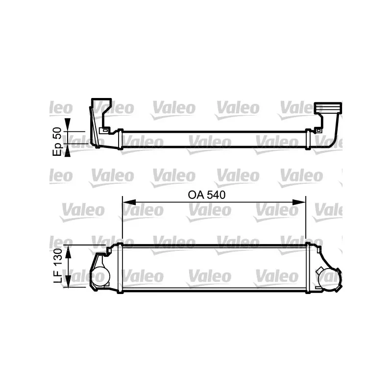 Intercooler, échangeur VALEO 818716