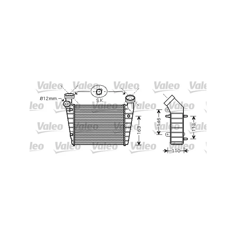 Intercooler, échangeur VALEO 818720