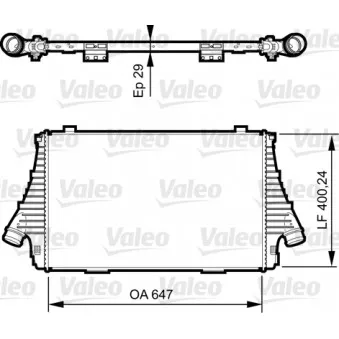 Intercooler, échangeur VALEO 818721