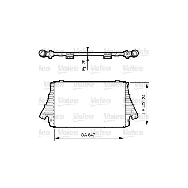 Intercooler, échangeur VALEO 818721