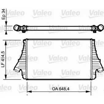 Intercooler, échangeur VALEO 818722