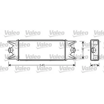 Intercooler, échangeur VALEO 818724