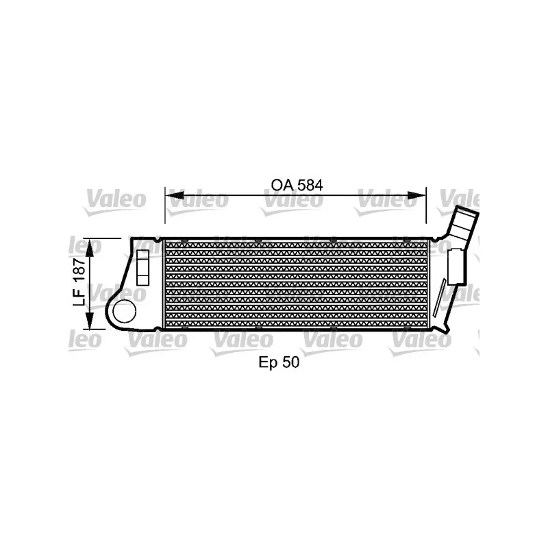 Intercooler, échangeur VALEO 818727
