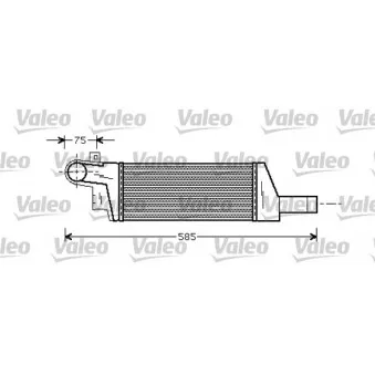 Intercooler, échangeur VALEO 818728