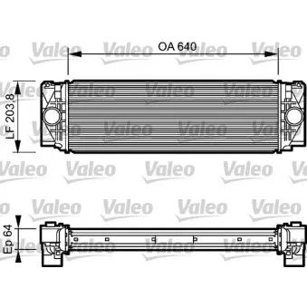 Intercooler, échangeur VALEO 818732