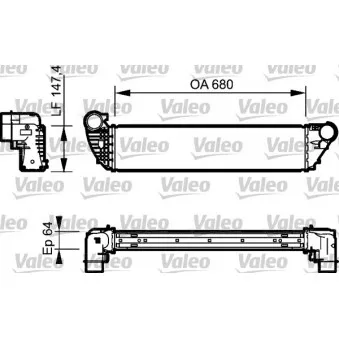 Intercooler, échangeur VALEO 818772