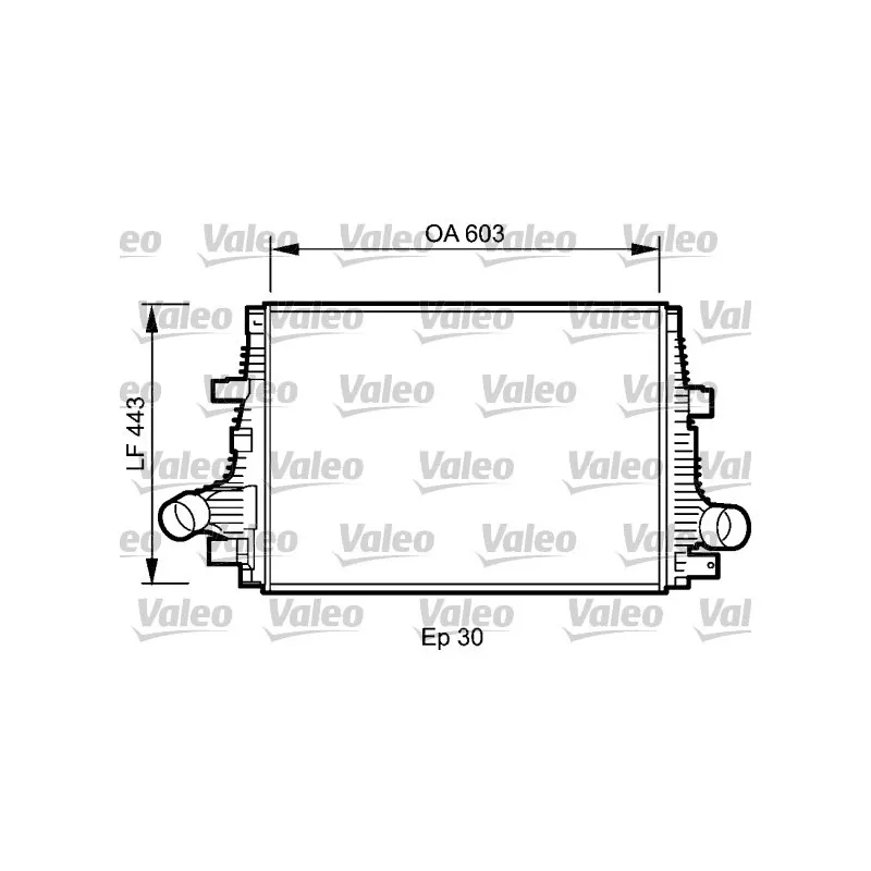 Intercooler, échangeur VALEO 818794