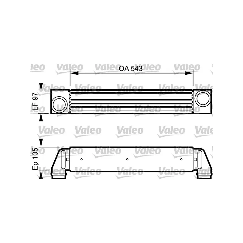 Intercooler, échangeur VALEO 818796