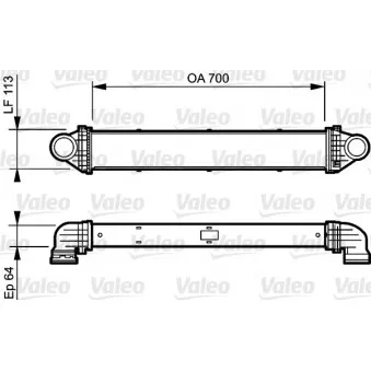 Intercooler, échangeur VALEO 818806