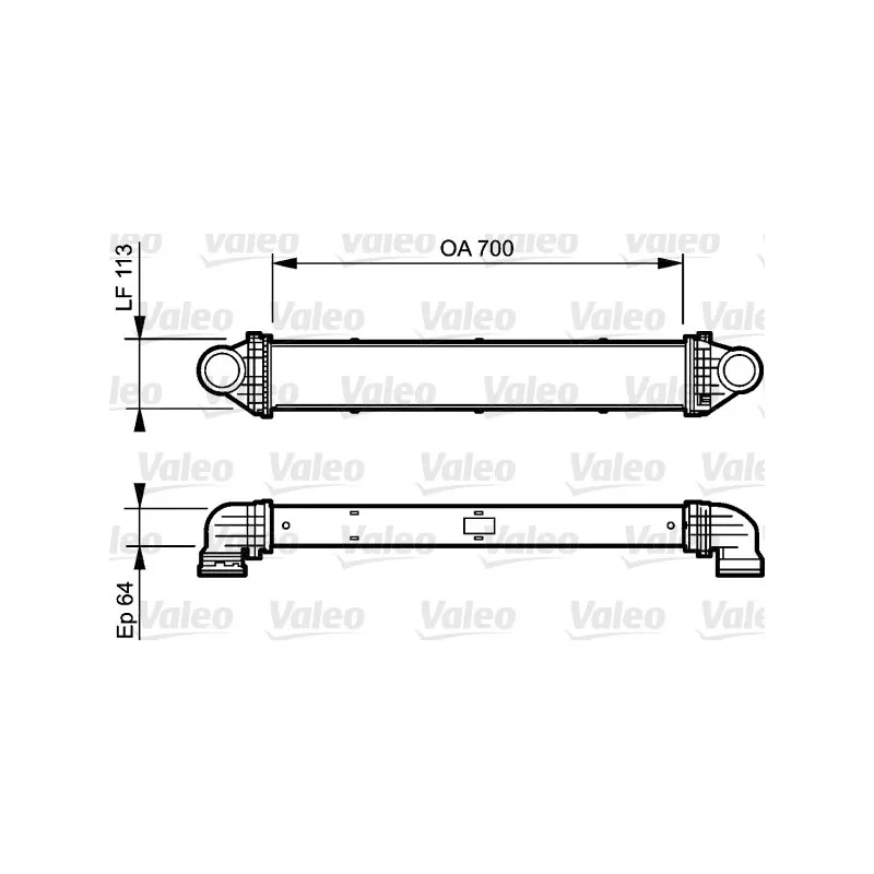 Intercooler, échangeur VALEO 818806