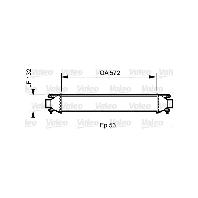 Intercooler, échangeur VALEO 818824