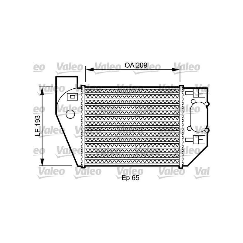 Intercooler, échangeur VALEO 818825