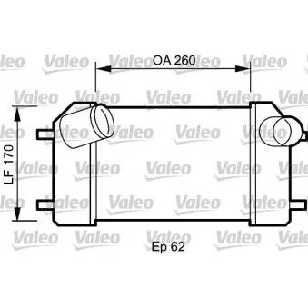 Intercooler, échangeur VALEO 818826