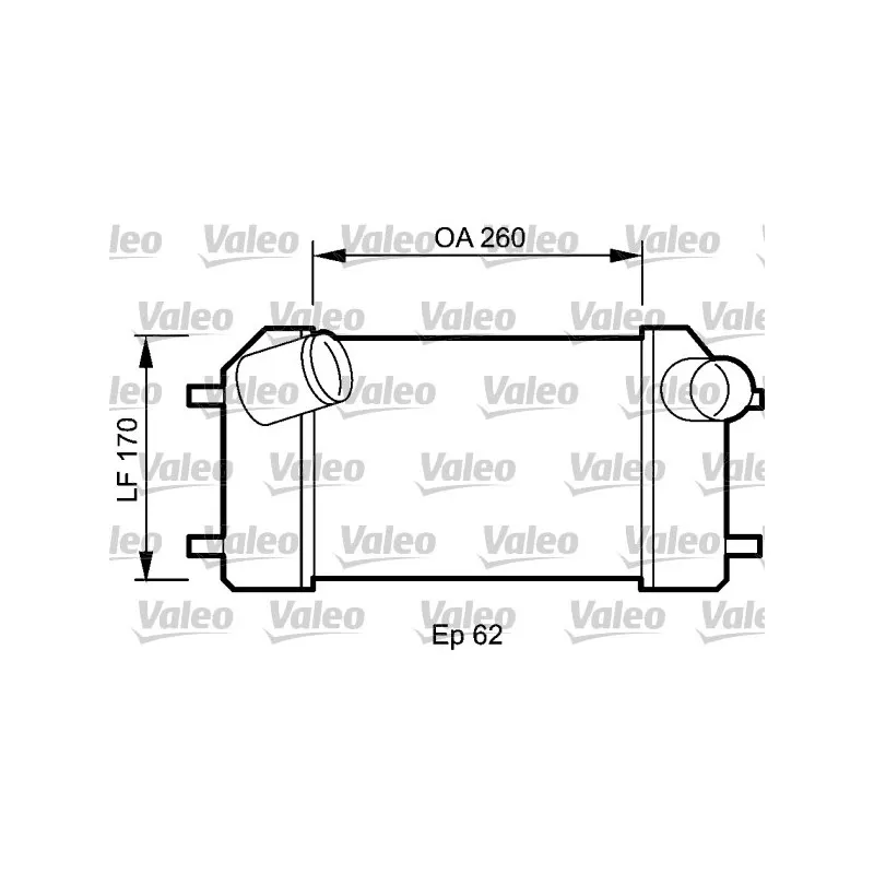 Intercooler, échangeur VALEO 818826