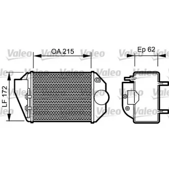 Intercooler, échangeur VALEO 818827